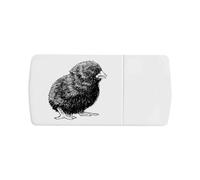 Azeeda 'Funny Chick' Pill Box with Tablet Splitter (PI00038276)