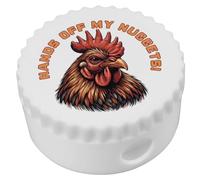 Azeeda 'Funny Chicken Nuggets' Compact Pencil Sharpener (PS00058159)