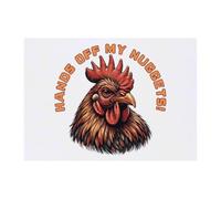 Azeeda 'Funny Chicken Nuggets' Temporary Tattoo - A6 (TO00106471)