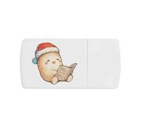 Azeeda 'Funny Christmas Potato' Pill Box with Splitter (PI00046012)
