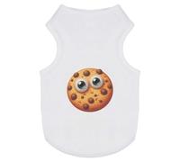 Azeeda 'Funny Cookie Face' Pet Dog/Cat T-Shirt, L (PT00163803)