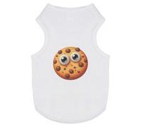 Azeeda 'Funny Cookie Face' Pet Dog/Cat T-Shirt, M (PT00163802)