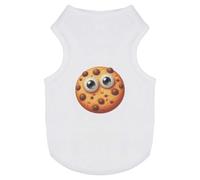 Azeeda 'Funny Cookie Face' Pet Dog/Cat T-Shirt, XS (PT00163800)