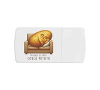 Azeeda 'Funny Couch Potato' Pill Box with Tablet Splitter (PI00036887)