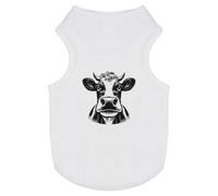 Azeeda 'Funny Dairy Cow' Pet Dog/Cat T-Shirt, M (PT00153470)