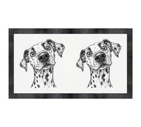 Azeeda 'Funny Dalmatian Dog Portrait' Pet Feeding Mat (PM00037060)