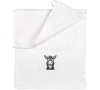 Azeeda 'Funny Donkey Face' Flannel/Guest Towel (TL00097066)