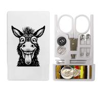 Azeeda 'Funny Donkey Face' Mini Travel Sewing Kit (SE00048719)