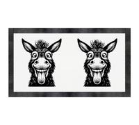 Azeeda 'Funny Donkey Face' Pet Feeding Mat (PM00039691)
