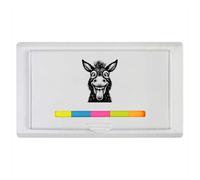 Azeeda 'Funny Donkey Face' Sticky Note Ruler Pad (ST00048640)