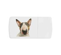 Azeeda 'Funny English Bull Terrier Portrait' Pill Box with Tablet Splitter (PI00043082)