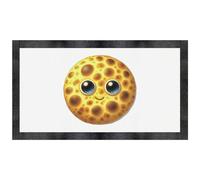 Azeeda 'Funny Face Naan Bread' Pet Feeding Mat (PM00034680)