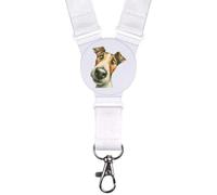 Azeeda 'Funny Fox Terrier Dog Portrait' Neck Strap/Lanyard (LY00045143)