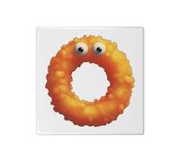 Azeeda 'Funny Fried Onion Ring' 108mm Square Ceramic Tile (TD00038485)