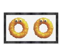 Azeeda 'Funny Fried Onion Ring' Pet Feeding Mat (PM00034682)