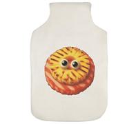 Azeeda 'Funny Gammon Steak with Pineapple' Hot Water Bottle Cover (HW00046394)