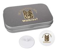 Azeeda 'Funny German Shepherd Walkies' Golf Markers Gift Set (GO00098264)