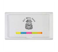 Azeeda 'Funny Get Well Soon' Sticky Note Ruler Pad (ST00049290)