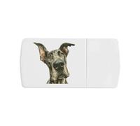 Azeeda 'Funny Great Dane Portrait' Pill Box with Tablet Splitter (PI00043210)