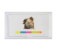 Azeeda 'Funny Guinea Pig' Sticky Note Ruler Pad (ST00047335)