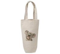 Azeeda 'Funny Koala' Wine Bottle Bag - Natural (BL00051112)