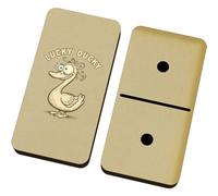 Azeeda 'Funny Lucky Duck' Domino Set & Box (DM00053311)