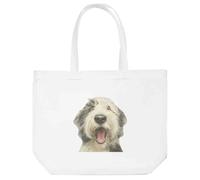 Azeeda 'Funny Old English Sheepdog' Tote Shopping Bag For Life (BG00091718)