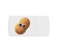 Azeeda 'Funny Peanut Face' Pill Box with Tablet Splitter (PI00037367)
