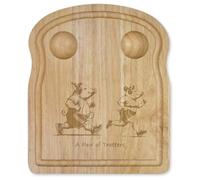 Azeeda 'Funny Pigs Jogging' Wooden Breakfast Board (WB00093367)