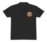 Azeeda 'Funny Pizza Face' Adult Polo Shirt/T-Shirt (XXL, Black) (PL00355873)