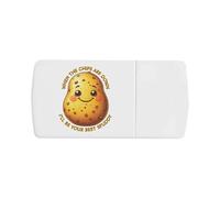 Azeeda 'Funny Potato Best Spuddy' Pill Box with Tablet Splitter (PI00036848)