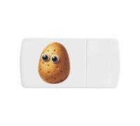 Azeeda 'Funny Potato Face' Pill Box with Tablet Splitter (PI00037373)
