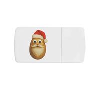 Azeeda 'Funny Potato Santa' Pill Box with Tablet Splitter (PI00039731)