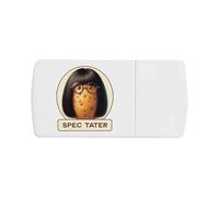 Azeeda 'Funny Potato Wearing Glasses' Pill Box with Tablet Splitter (PI00037233)
