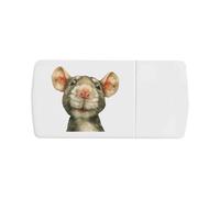 Azeeda 'Funny Rat' Pill Box with Tablet Splitter (PI00043502)