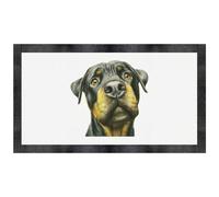 Azeeda 'Funny Rottweiler Dog Portrait' Pet Feeding Mat (PM00037073)