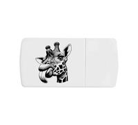 Azeeda 'Funny Rude Giraffe' Pill Box with Splitter (PI00044815)