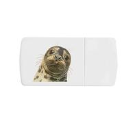 Azeeda 'Funny Seal ' Pill Box with Tablet Splitter (PI00043503)