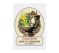 Azeeda 'Funny Smelly Toilet Warning' Temporary Tattoo - Water Resistant, Skin-Safe, Non-Toxic Transfer (TO00089523)