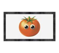 Azeeda 'Funny Tomato Face' Pet Feeding Mat (PM00032256)