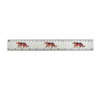 Azeeda 'Galaxy Cheetah' 30cm (12 Inch) White Plastic Ruler (RL00110118)