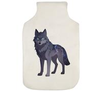 Azeeda 'Galaxy Wolf' Hot Water Bottle Cover (HW00048791)