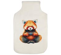 Azeeda 'Gaming Red Panda' Hot Water Bottle Cover (HW00052608)