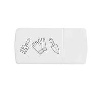 Azeeda 'Gardening Tools Outline' Pill Box with Tablet Splitter (PI00043673)
