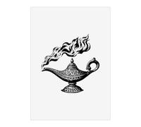 Azeeda 'Genie Lamp' Wall Art Poster Print - Unframed Artwork for Home Decor - A3 Portrait (PP00374582)