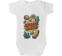 Azeeda 'Geology Rocks' Baby Grow - White, 0-3m (GR00175564)