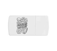 Azeeda 'Geology Rocks' Pill Box with Tablet Splitter (PI00038178)