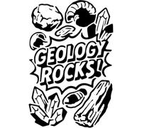 Azeeda 'Geology Rocks' Reusable Stencil - Durable Decorative Template for Painting and Spraying on Walls, Tiles, Wood, Fabric & Craft Projects - L (A4) (WS00063225)