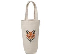 Azeeda 'Geometric Fox Head' Cotton Wine Bottle Gift/Travel Bag (BL00047687)