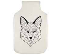 Azeeda 'Geometric Fox Head' Hot Water Bottle Cover (HW00047621)